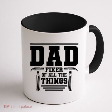 Dad Fixer Of All The Things Handyman Dads Coffee Mug back