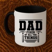 Dad Fixer Of All The Things Handyman Dads Coffee Mug thumb 2