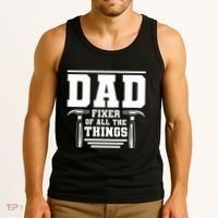 Dad Fixer Of All The Things Handyman Dads Tank Top thumb 3