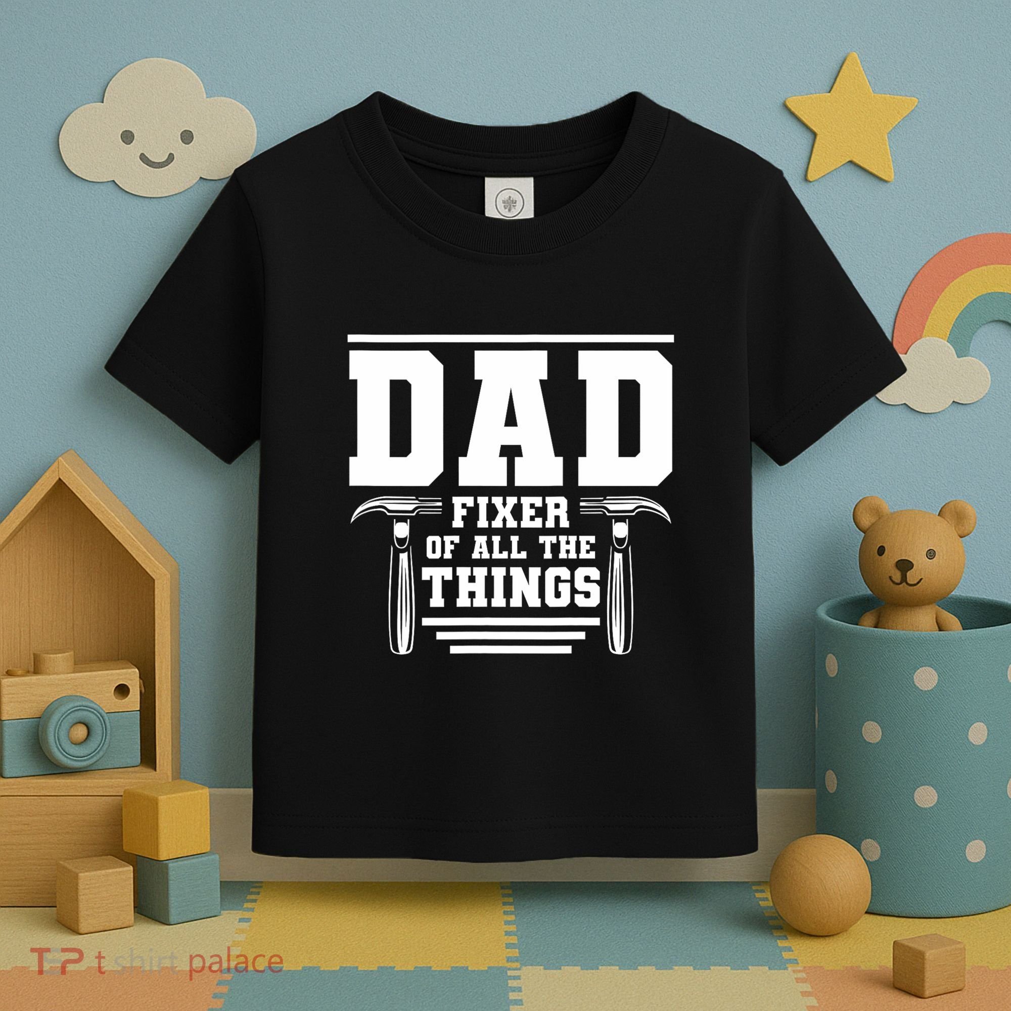 Dad Fixer Of All The Things Handyman Dads Toddler T-Shirt
