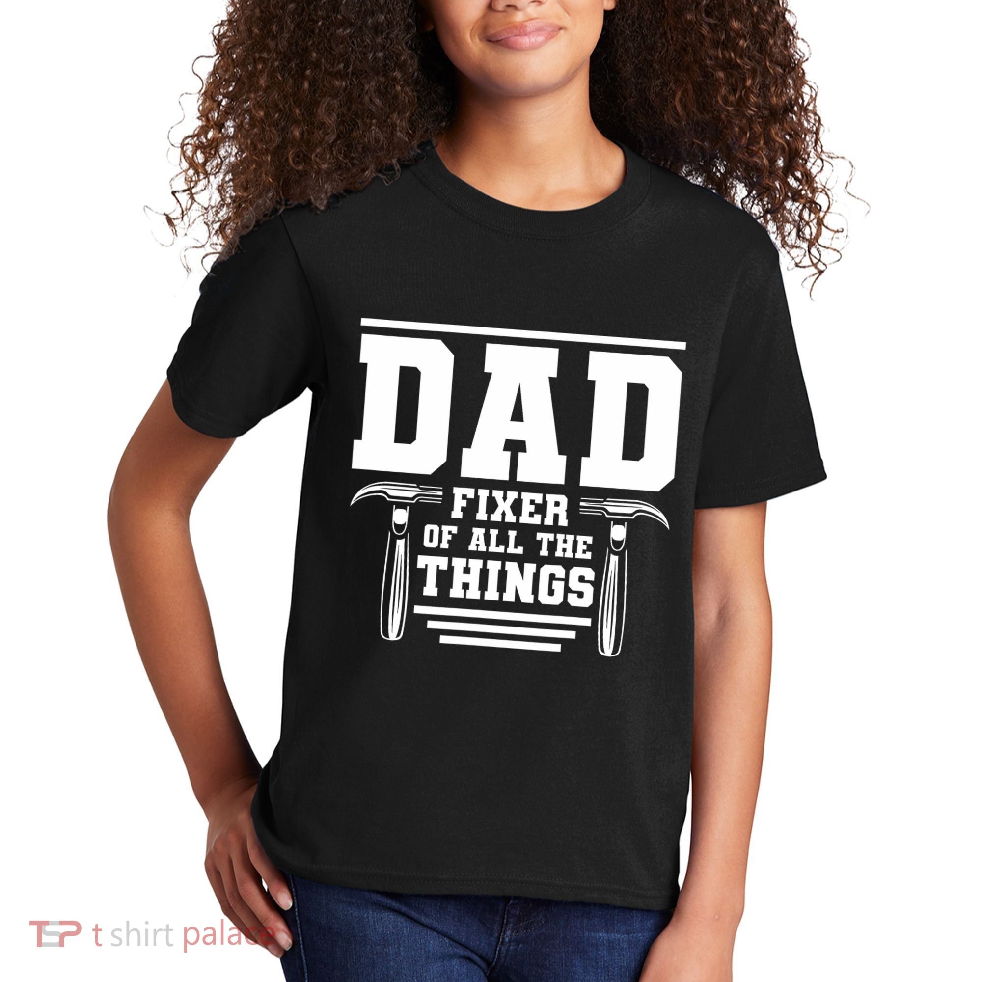 Dad Fixer Of All The Things Handyman Dads Kids T-Shirt