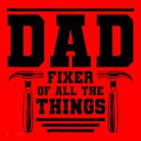 Dad Fixer Of All The Things Handyman Dads Santa Hat thumb 1