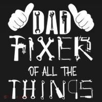 Dad Fixer Of All The Things Handyman Repairman Father’S Day T-Shirt thumb 7