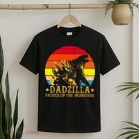Dadzilla Father Of The Monsters Retro Vintage T-Shirt thumb 2