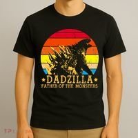 Dadzilla Father Of The Monsters Retro Vintage T-Shirt thumb 3