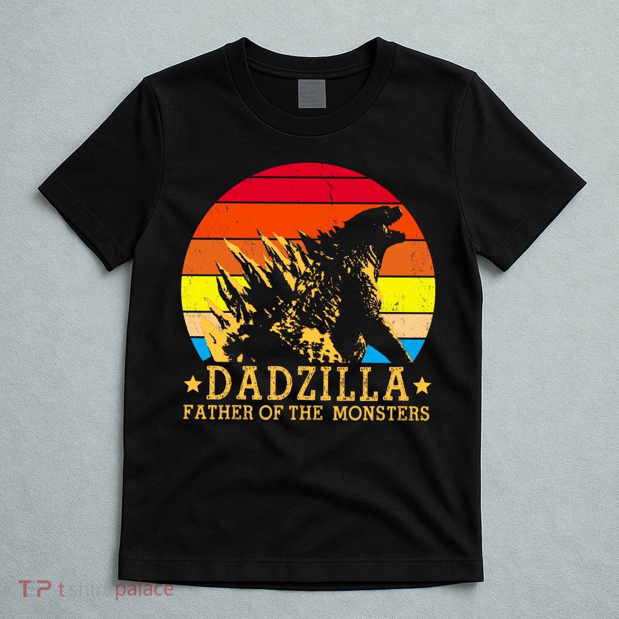 Dadzilla Father Of The Monsters Retro Vintage T-Shirt