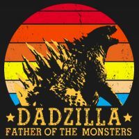 Dadzilla Father Of The Monsters Retro Vintage T-Shirt thumb 7
