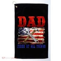 Dad Fixer Of All Things Funny Father Day Golf Towel thumb 0