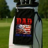 Dad Fixer Of All Things Funny Father Day Golf Towel thumb 2