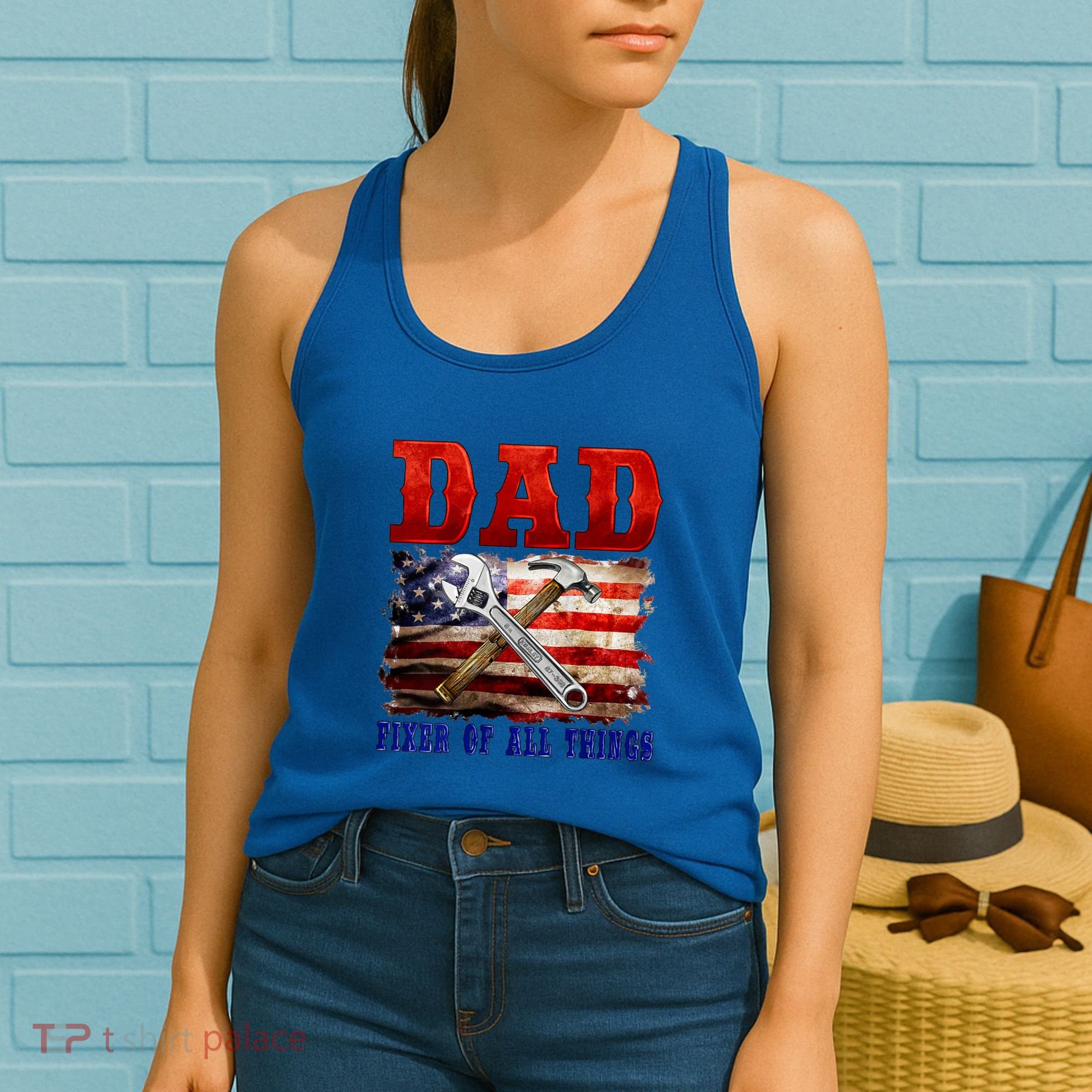 Dad Fixer Of All Things Funny Father Day Women's Tank Top
