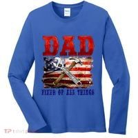 Dad Fixer Of All Things Funny Father Day Women's Long Sleeve Shirt thumb 0