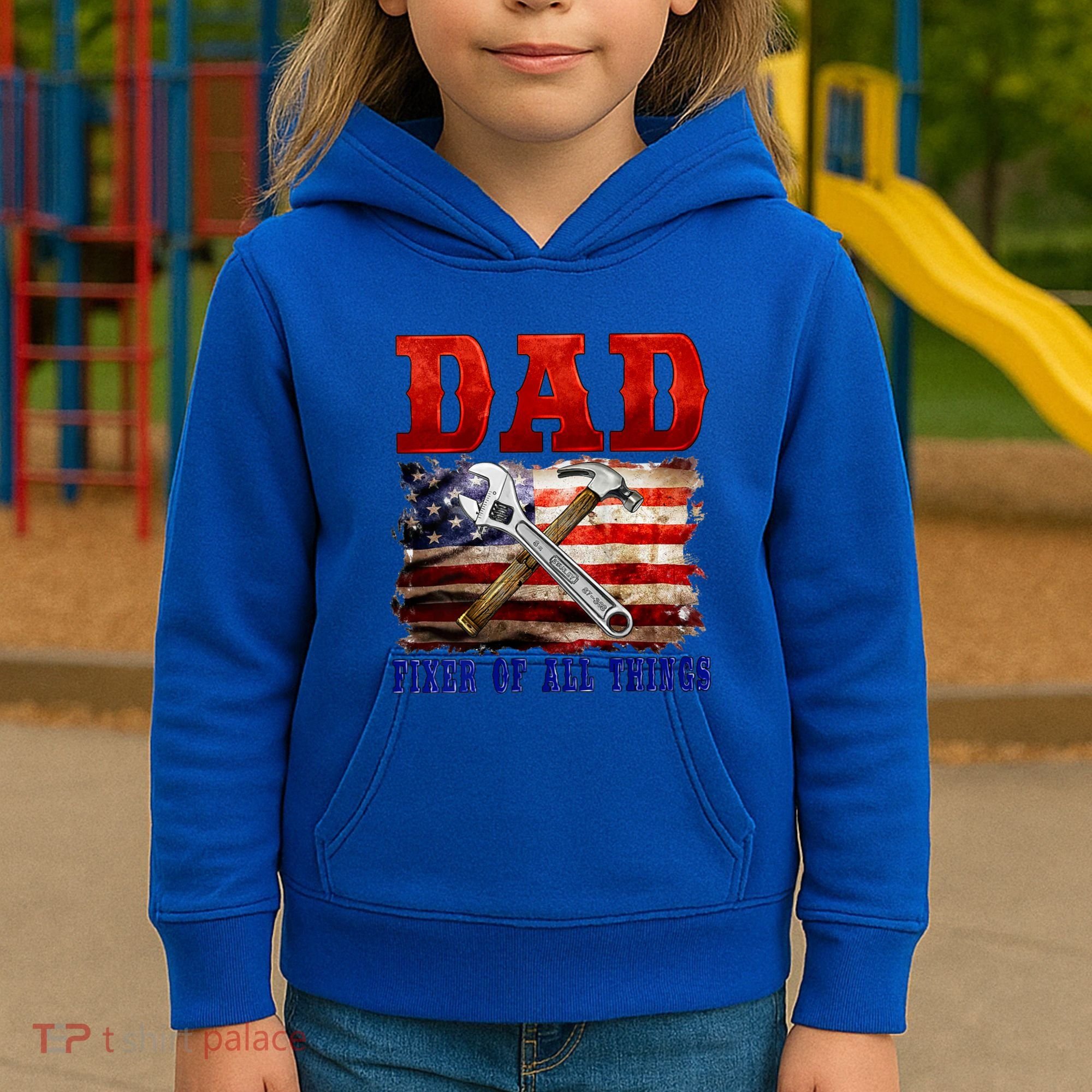 Dad Fixer Of All Things Funny Father Day Kids Hoodie