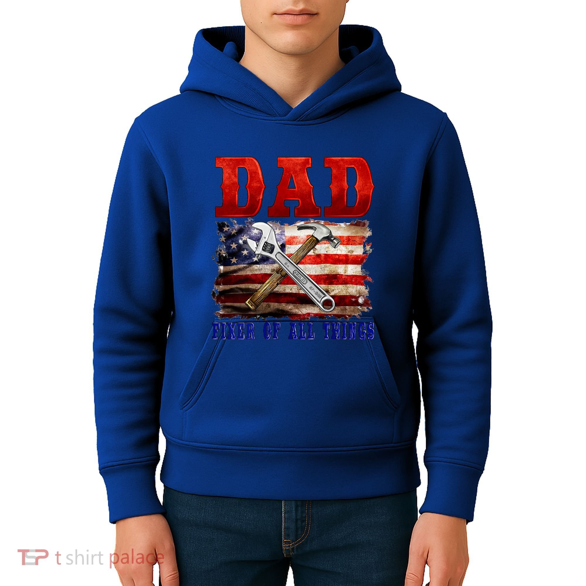 Dad Fixer Of All Things Funny Father Day Kids Hoodie