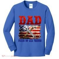 Dad Fixer Of All Things Funny Father Day Kids Long Sleeve Shirt thumb 0
