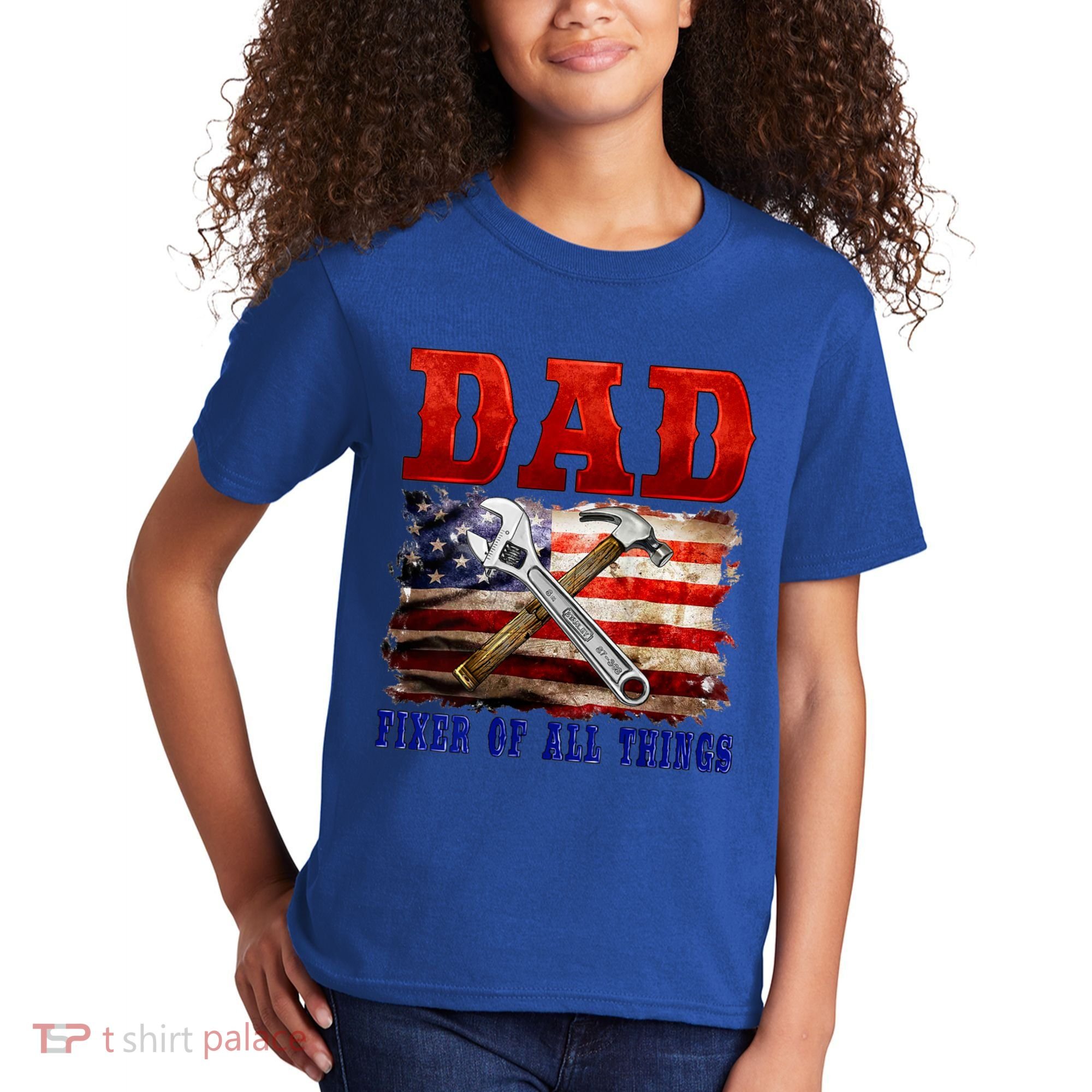 Dad Fixer Of All Things Funny Father Day Kids T-Shirt