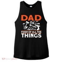 Dad Fixer Of All The Things Handyman Dads Dad Fixer Ladies PosiCharge Tri-Blend Wicking Tank thumb 0