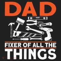 Dad Fixer Of All The Things Handyman Dads Dad Fixer Women's Sweatshirt thumb 2