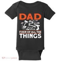 Dad Fixer Of All The Things Handyman Dads Dad Fixer Baby Bodysuit thumb 0