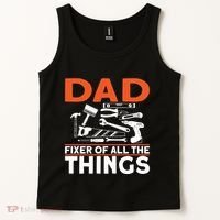 Dad Fixer Of All The Things Handyman Dads Dad Fixer Tank Top thumb 2