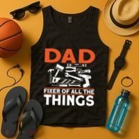Dad Fixer Of All The Things Handyman Dads Dad Fixer Tank Top thumb 4