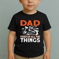Dad Fixer Of All The Things Handyman Dads Dad Fixer Toddler T-Shirt thumb 2
