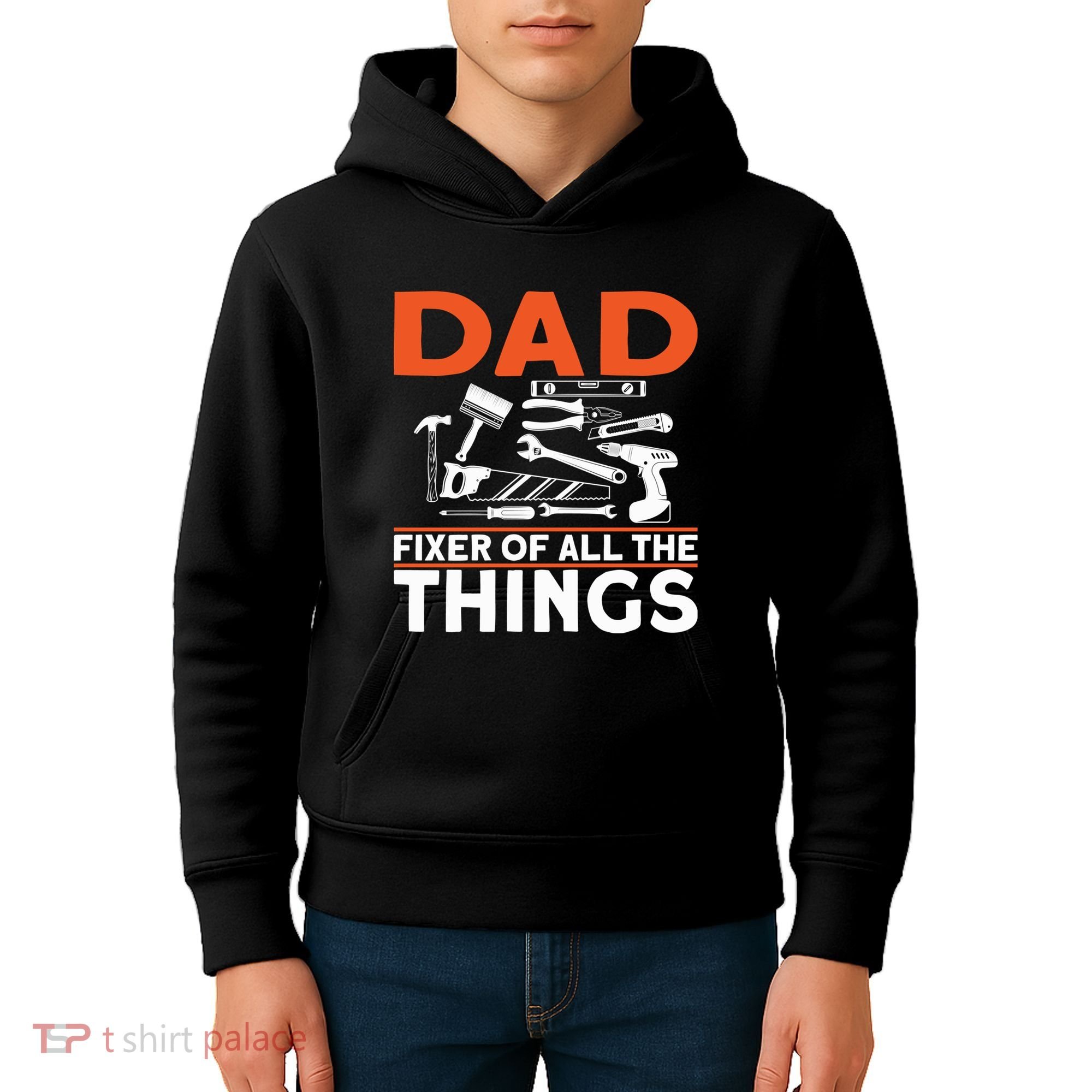Dad Fixer Of All The Things Handyman Dads Dad Fixer Kids Hoodie