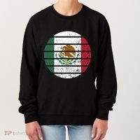 Distressed Flag Of Mexico Circle Women's Sweatshirt thumb 0