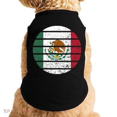 Distressed Flag Of Mexico Circle Doggie Tank