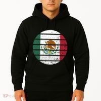 Distressed Flag Of Mexico Circle Hoodie thumb 2