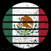 Distressed Flag Of Mexico Circle Bucket Hat thumb 4