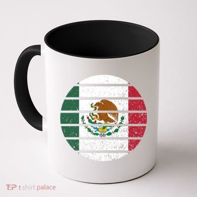 Distressed Flag Of Mexico Circle Coffee Mug