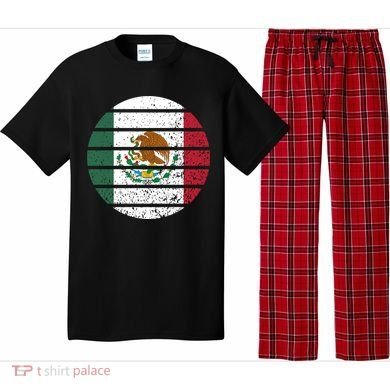 Distressed Flag Of Mexico Circle Pajama Set