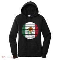 Distressed Flag Of Mexico Circle Women's Hoodie thumb 0