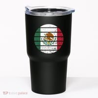 Distressed Flag Of Mexico Circle Tumbler thumb 0