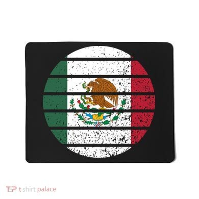 Distressed Flag Of Mexico Circle Mousepad