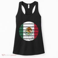 Distressed Flag Of Mexico Circle Women's Tank Top thumb 0