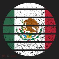 Distressed Flag Of Mexico Circle Hat thumb 2