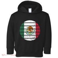 Distressed Flag Of Mexico Circle Toddler Hoodie thumb 0