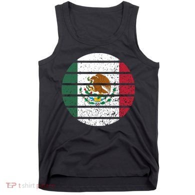 Distressed Flag Of Mexico Circle Tank Top