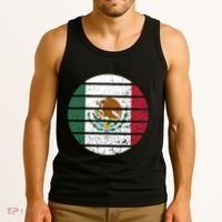 Distressed Flag Of Mexico Circle Tank Top thumb 3