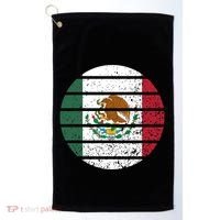 Distressed Flag Of Mexico Circle Golf Towel thumb 0