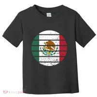 Distressed Flag Of Mexico Circle Toddler T-Shirt thumb 0
