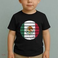 Distressed Flag Of Mexico Circle Toddler T-Shirt thumb 2