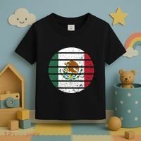 Distressed Flag Of Mexico Circle Toddler T-Shirt thumb 3