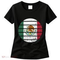 Distressed Flag Of Mexico Circle Women's T-Shirt thumb 0