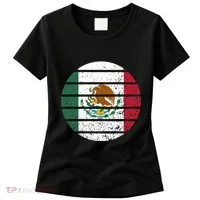 Distressed Flag Of Mexico Circle Women's T-Shirt thumb 0