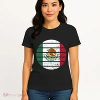 Distressed Flag Of Mexico Circle Women's T-Shirt thumb 4