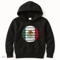 Distressed Flag Of Mexico Circle Kids Hoodie thumb 0