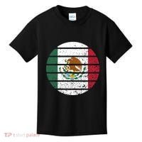 Distressed Flag Of Mexico Circle Kids T-Shirt thumb 0