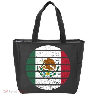 Distressed Flag Of Mexico Circle Tote Bag